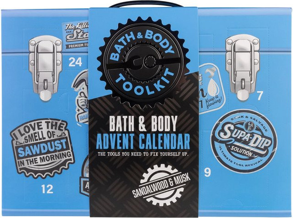 Accentra Adventskalender Werkzeugkoffer Multicolor und Blau für Erwachsene