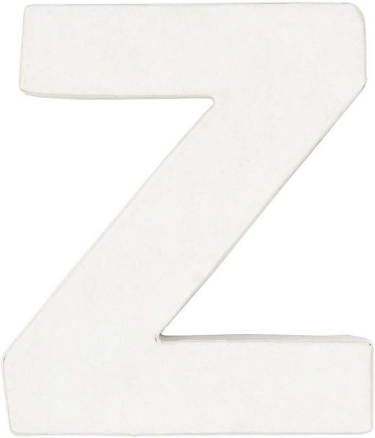 Rico Design 3D Papp-Buchstabe Z in Weiß für die Tischdekoration - Bild 1