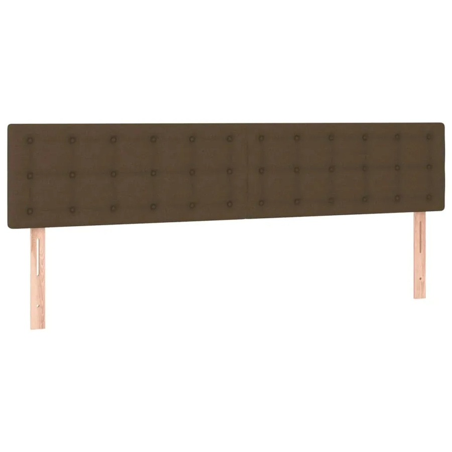 vidaXL LED Kopfteil Dunkelbraun mit USB-Ladeanschluss und integrierter Beleuchtung, Breite: 160 cm, Tiefe: 5 cm, Höhe: 78-88 cm - Bild 2