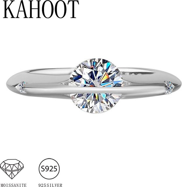 KAHOOT Ring 925 Silber, Moissanit, sternförmige Kugel - Bild 1