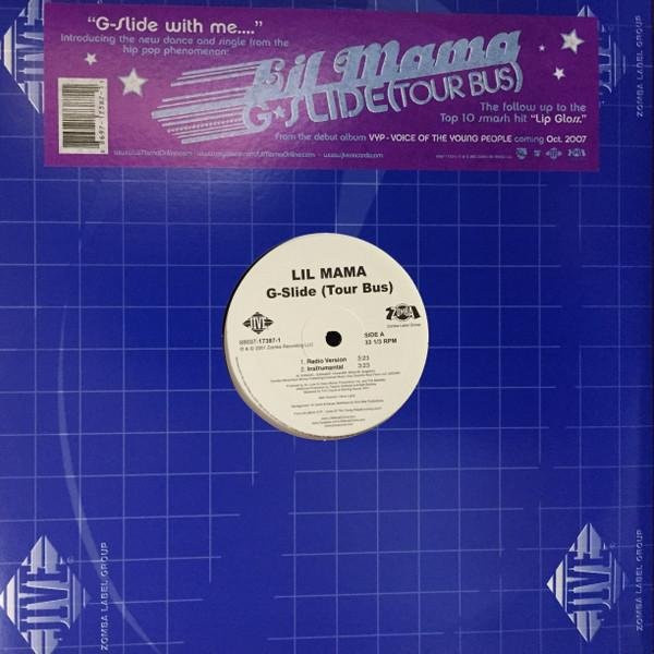 Lil Mama - G-Slide 12-Zoll Vinyl Schallplatte, White, Jive/Zomba Lab 2007, Hip-Hop & R&B - Bild 1