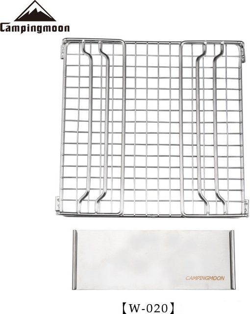 CAMPINGMOON W-020 Grillnetz zur Warmwasserbereitung für den Außenbereich mit Alkoholkocher aus Edelstahl - Bild 1