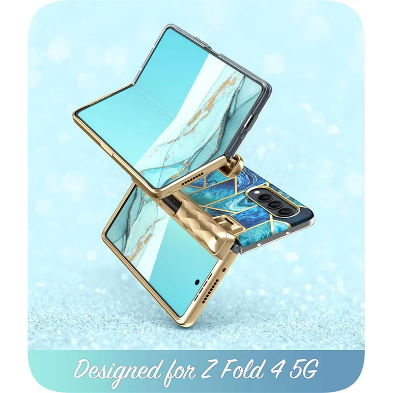 I-BLASON Cosmo Slim Schutzhülle für Samsung Galaxy Z Fold 4 5G (2022) mit integriertem Displayschutz in Schwarz - Bild 2