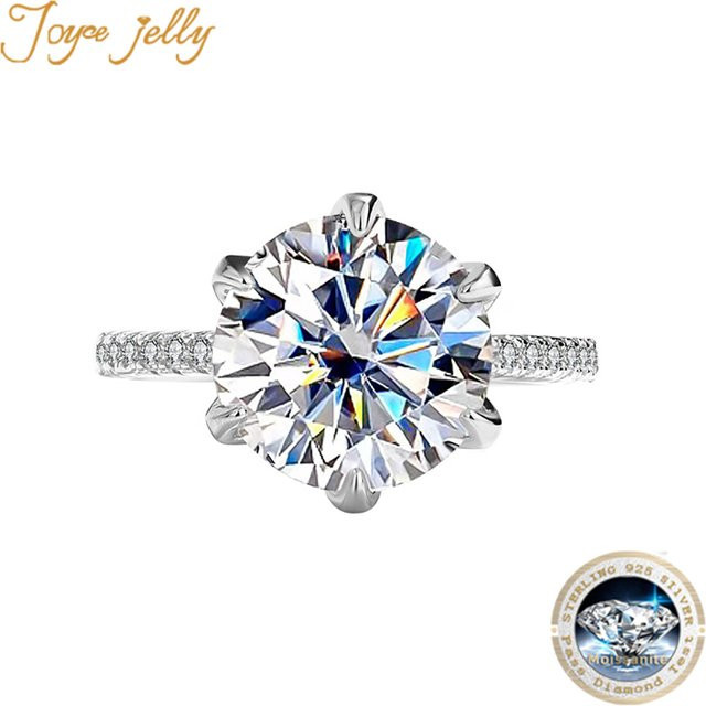 Joyce Kelly Ring, 925 Silber, Moissanit, Damen - Bild 1