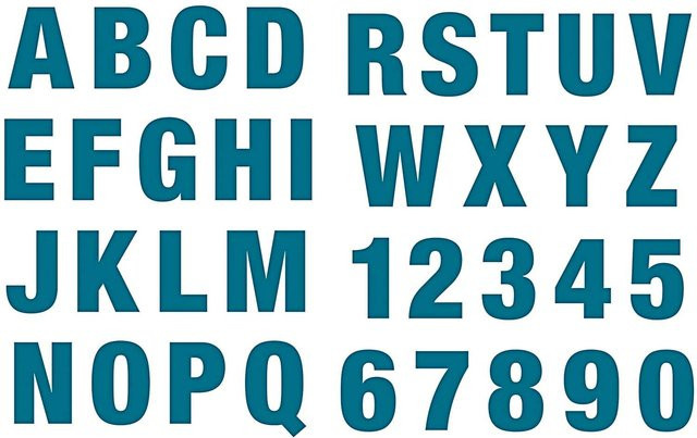 Rico Design Paper Poetry Silikonstempel Alphabet und Zahlen groß - Bild 1
