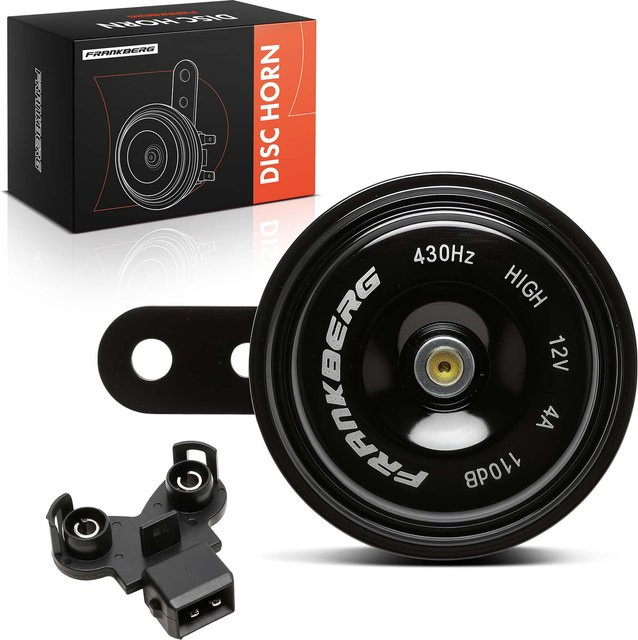 Frankberg Scheibenhorn Hupe in Schwarz für Fiat Punto, Peugeot, Chevrolet, Citroen und DS3 - Bild 1
