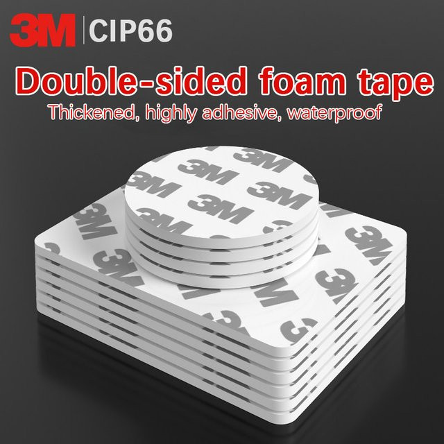 3M Doppelseitiges Schaumklebeband Weiß CIP6 für Fahrzeuge und Häuser - Bild 1
