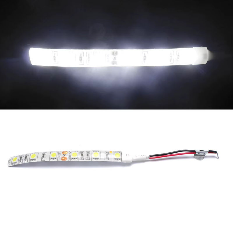 10 Stück JOYPINJ LED flexibler Streifen 12 V SMD 5050 für Auto LKW Wohnwagen und Küche in Weiß, Länge: 1 m - Bild 2