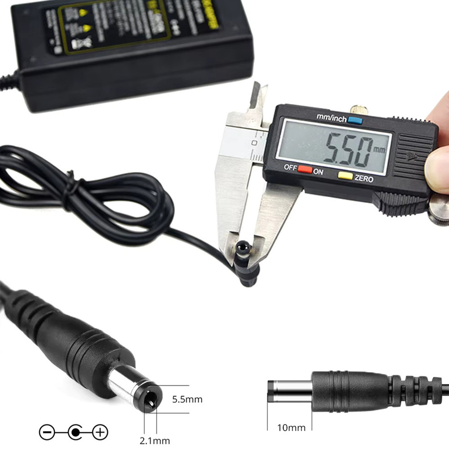 CHNAITEKE 12V Netzteil Transformator als AC/DC Konverter für LED-Beleuchtung, Schwarz - Bild 5