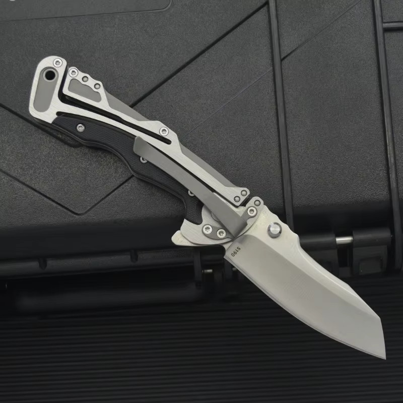 CR 5190 Graphit Outdoor-Klappmesser mit 8Cr13Mov Klinge und G10-Griff in Schwarz-Grau - Bild 2