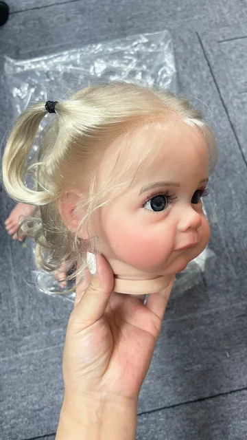 Maggi Reborn-Puppen-Set, 21-Zoll, unmontiert, mit bemalten Puppenteilen, eingewurzeltem Haar, sichtbaren Venen, Körper und Augen - Bild 1