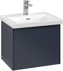 V&B Waschtischunterschrank Subway 3.0 in Weiss mit Marmor-Optik, B/T/H: 52,3 x 42,9 x 44,8 cm - Bild 1