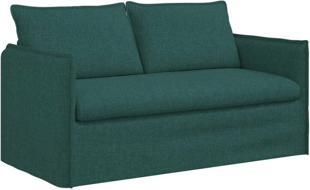 vidaXL Sofa Dunkelgrün mit Stoffbezug und Metallrahmen B/T/H: 156 x 82 x 85 cm - Bild 1