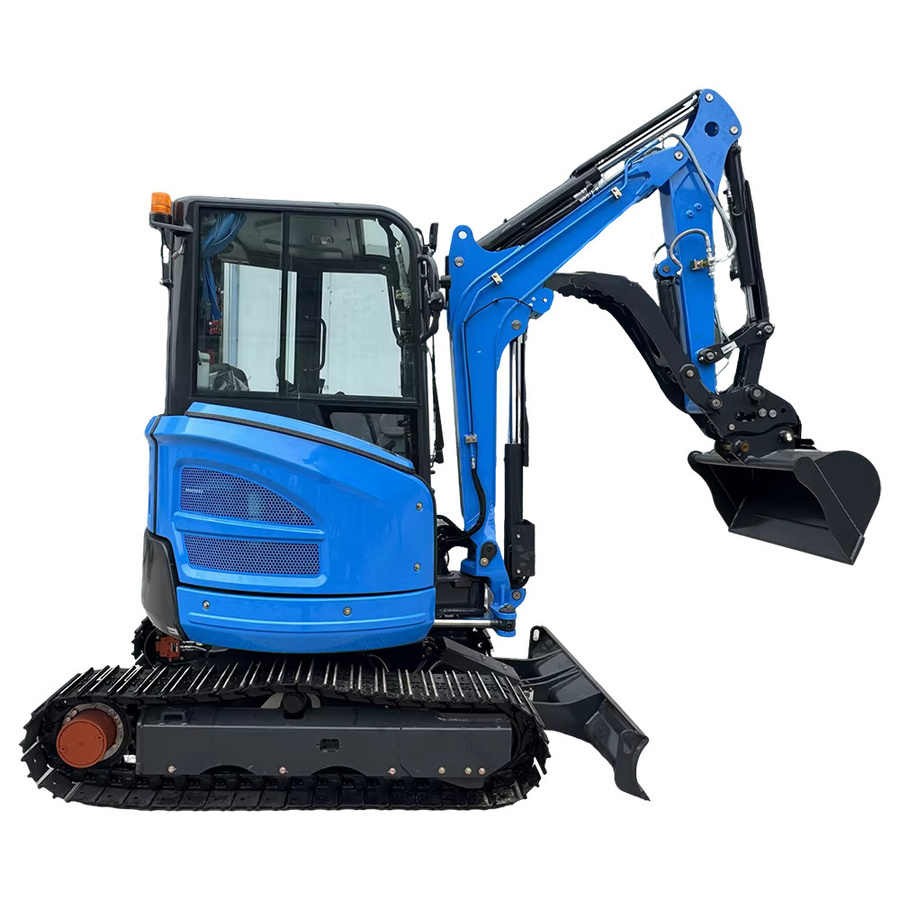 Nicosail Mini-Bagger 2,5 Tonnen EPA Farm-Raupenbagger in Blau mit Kernpumpe und Getriebe - Bild 3