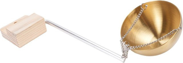 Edelstahl Duftschale mfySpace Gold Rund Durchmesser: 12 cm für Sauna und Spa - Bild 1