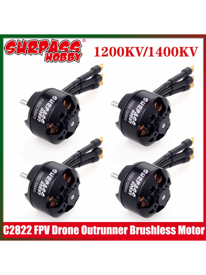 SURPASS HOBBY 2822 1200KV 1400KV Outrunner Bürstenloser Motor, Metall, Schwarz - Bild 5