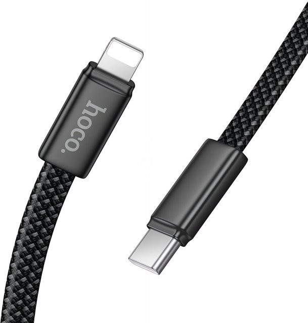 HOCO X125 USB-C auf Lightning Daten- und Ladekabel, 30W, Schwarz, 1m - Bild 1