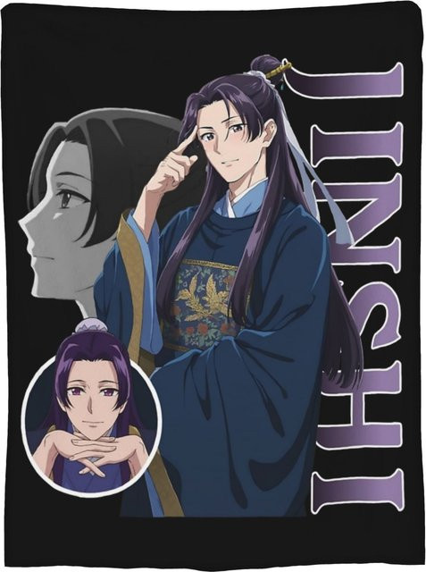 DHCBD HOME Fleece-Decke Maomao Apotheker-Tagebücher Anime Flanell-Überwurf für Herbst und Winter, Mehrfarbig, B: 76,2 cm, T: 101,6 cm, H: 1 cm - Bild 1
