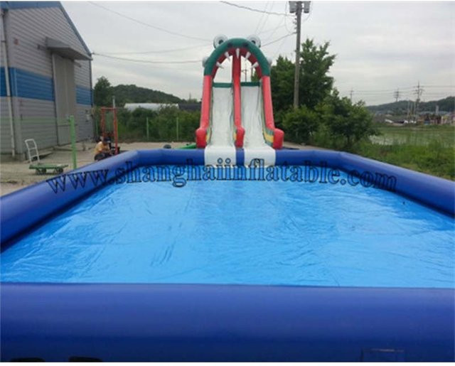 DINGYURUI Aufblasbarer Swimmingpool für Erwachsene aus hochwertigem PVC - Bild 1