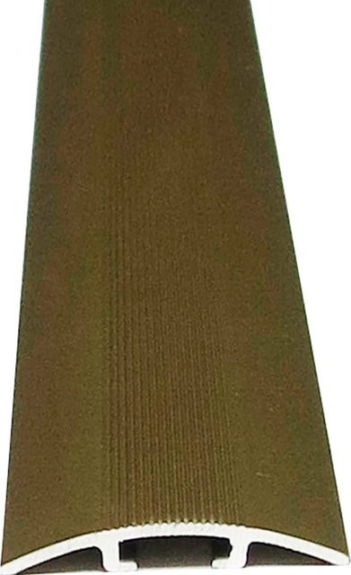 Döllken Profiles Parkettübergangsprofil aus Aluminium in Gold mit Dübeln, Breite: 33 mm, Höhe: 5 mm, Länge: 2500 mm - Bild 1