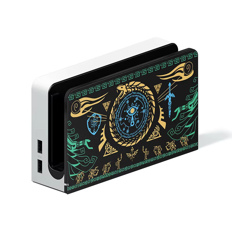 Nintendo Switch OLED Schutzhülle Tears Of The Kingdom Design aus TPU und PC, Multicolor Case und Dock Cover Zubehör - Bild 2