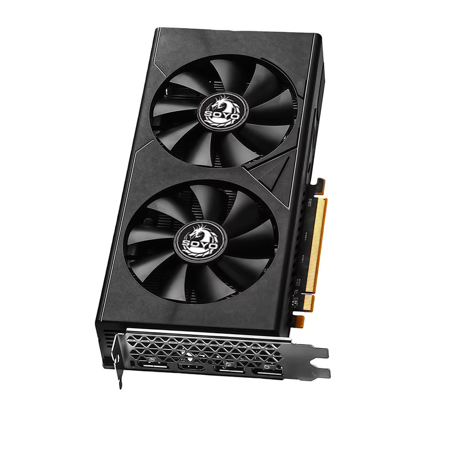 SOYO Radeon RX6600M 8G Grafikkarte mit GDDR6 Speicher, 128-Bit, AMD Gaming-Karte in Schwarz mit HDMI und DisplayPort für deinen Desktop-Computer - Bild 2