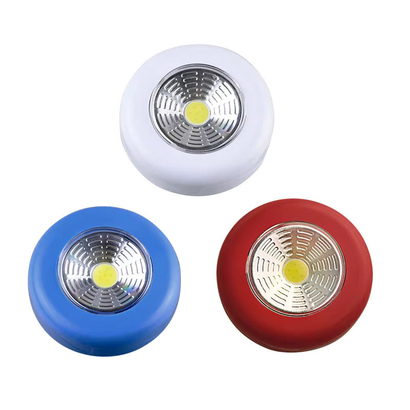 MeeToo COB LED Unterbauleuchte rund mit selbstklebender Montage, weiße Nachtlampe für Schrank, Kleiderschrank und Schubladen - Bild 2