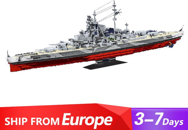 barweer Tirpitz U-Boot Schlachtschiff, Klemmbausteine, 2738 Teile - Bild 1