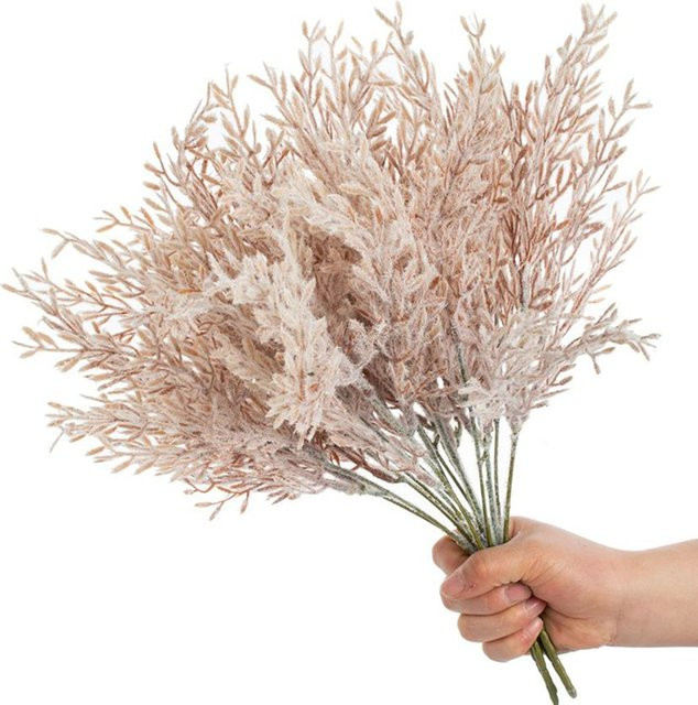 Künstliche weiße Ähre mit Beflockung für Hochzeitsdekoration, Vasen und DIY-Girlanden - Bild 1