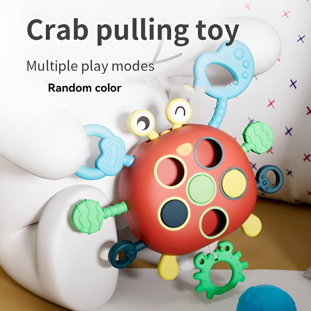 Happy Baby Krabben-Lala Zieh- und Drückspielzeug, Intelligenzspielzeug für Kleinkinder - Bild 1