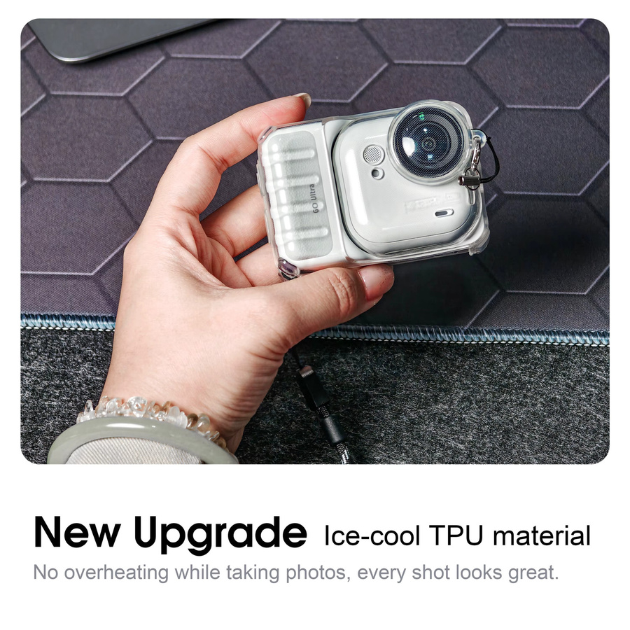 Stoßfeste und transparente Schutzhülle für Insta360 Go Ultra Zubehör - Bild 5