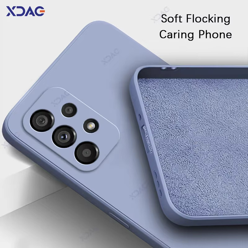 Original Samsung Soft Case Flüssigsilikonhülle für Galaxy A13 A23 A33 A53 A73 in Purple - Bild 2