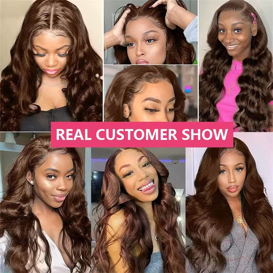 Happy Monday Haarverlängerung Body Wave Brasilianisches Rohhaar, Dunkelbraun - Bild 6