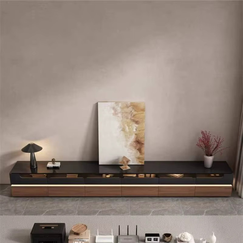 DUTRIEUX TV-Schrank aus Holz in Schwarz für Wohnzimmer und Schlafzimmer im modernen Design - Bild 2