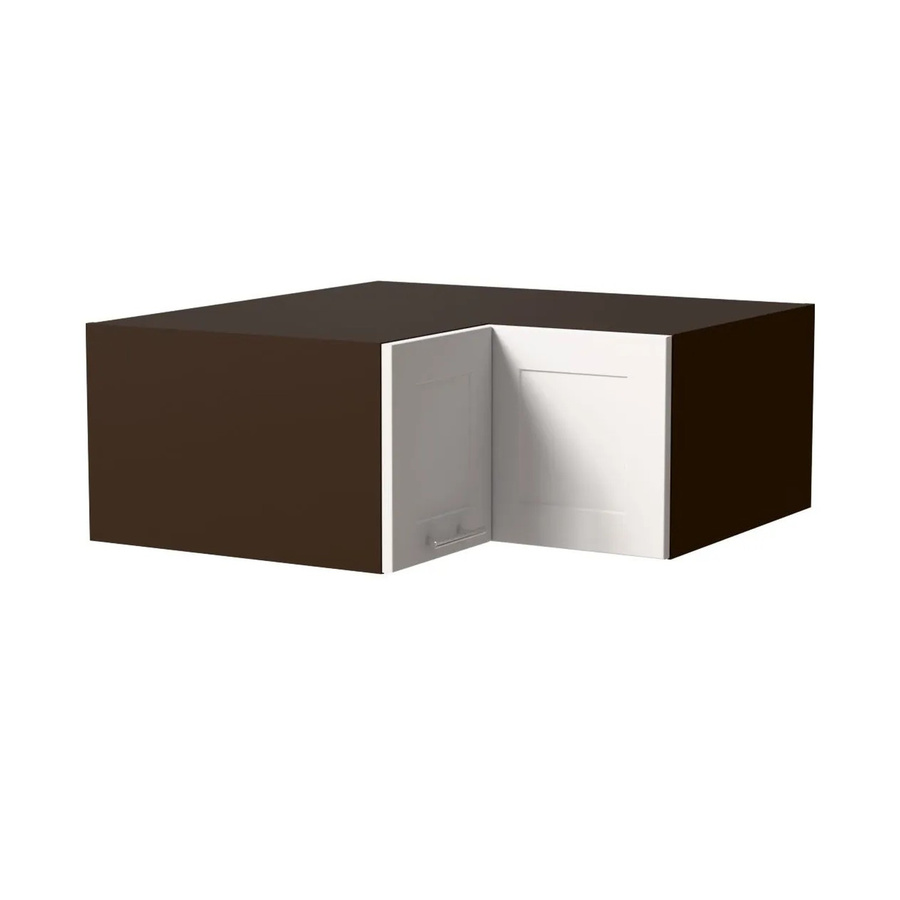Feldmann-Wohnen Eckaufsatzschrank Oslo Küchenschrank mit Soft-Close-Türen in Lava und Weiß Matt, B/T/H: 90 x 36 x 90 cm - Bild 2