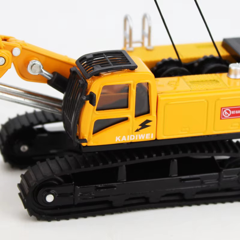 MAKEDA Rotary Drilling Rig Engineering Vehicle, 1:64, Metall, Blau - Bild 3