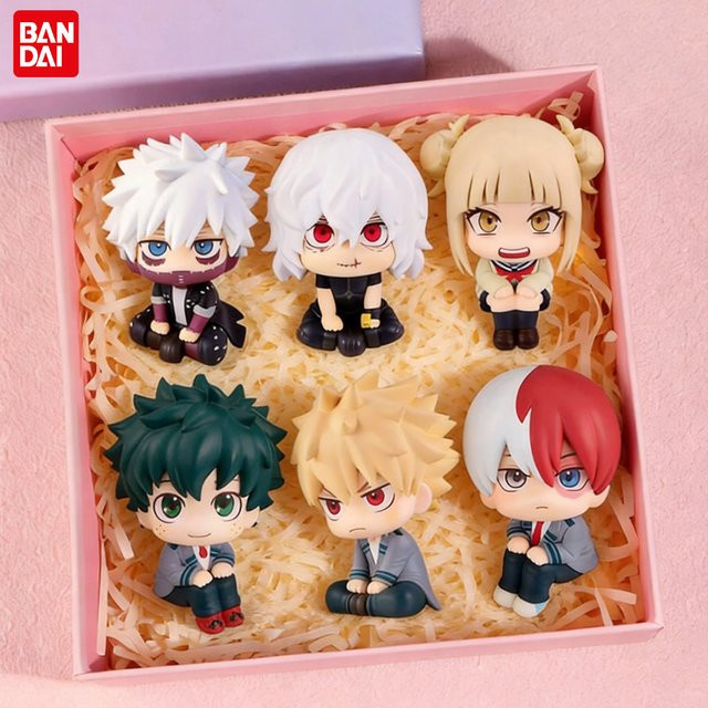 Bandai My Hero Academia Tomura Shigaraki, Izuku Midoriya, Katsuki Bakugo, Chibi PVC-Figur, Einzelfigur - Bild 1
