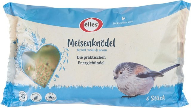 Elles Meisenknödel mit Netz für Wildvögel, 6 Stück - Bild 1
