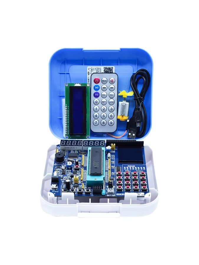 STC89C52 51-Mikrocontroller-Entwicklungsboard-Kit mit Ultraschallradar und oszillierendem Lüfter in Multicolour - Bild 5