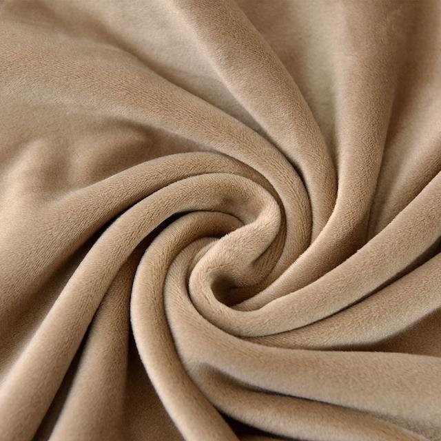 Samt-Stuhlbezug ohne Rückenlehne in Kamelfarben, elastischer Stretch-Sitzbezug für Esszimmer und Büro - Bild 1
