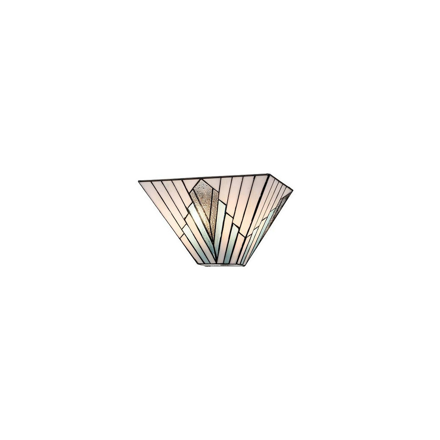 Elstead Lighting Alderley Wandleuchte in Bronze mit Glas-Elementen im Art-Nouveau-Stil - Bild 1