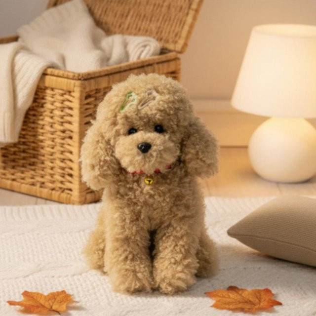 Binchi Fitness Teddybär Pudel Plüschtier, Braun, ab 14 Jahren - Bild 1