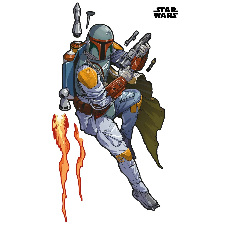 Komar Fototapete Vlies Star Wars Boba Fett Multicolour Breite: 127 cm, Höhe: 200 cm - Bild 2