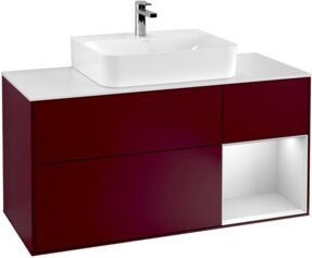 V&B Waschtischunterschrank Finion in Weiß lackiert, Breite: 120 cm, Tiefe: 50,1 cm, Höhe: 50,1 cm - Bild 1
