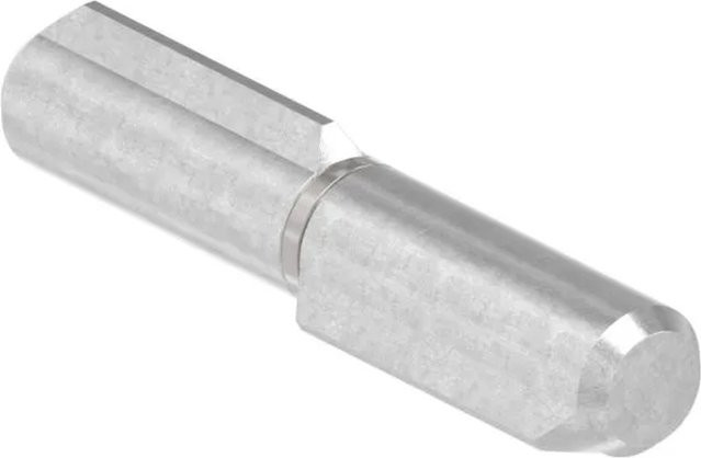 FeNau Anschweißband aus Edelstahl V2A in Silber mit festem Stift, Außen-Ø: 10 mm, Bolzen-Ø: 6 mm, Länge: 60 mm - Bild 1