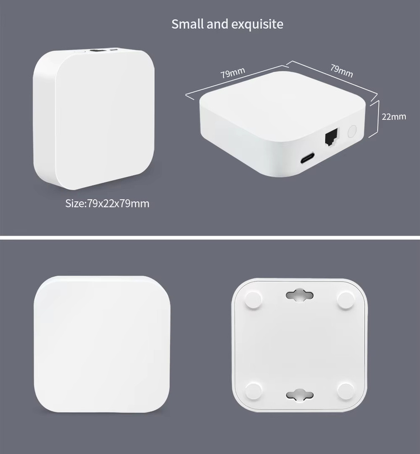 Lincukoo Tuya ZigBee Smart Hub Kabelgebundenes Gateway in Weiß zur Verbindung von bis zu 64 Geräten über die Smart Life App - Bild 4