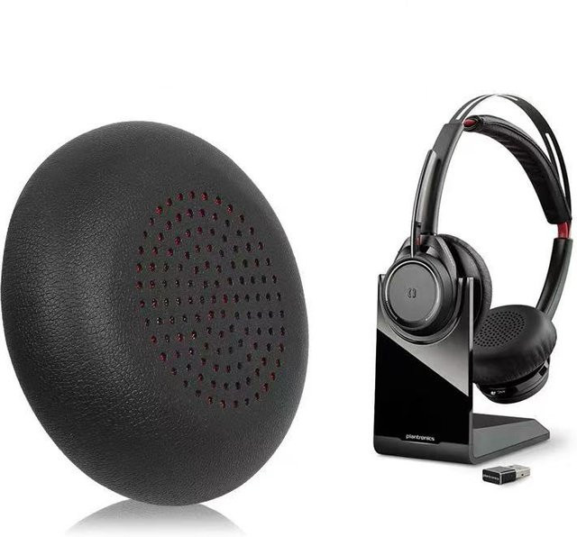 Plantronics Ersatz-Ohrpolster für Voyager Focus UC B825 Kopfhörer, Over-Ear, Schwarz, 1 Paar - Bild 1