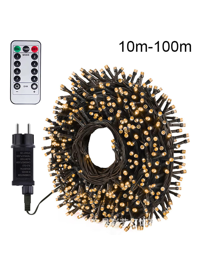 Topdii LED Outdoor Lichterkette für Garten, Hochzeit und Weihnachten mit 100-800 LEDs, 220V Netzbetrieb - Bild 5