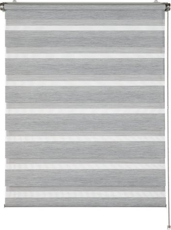 Schöner Wohnen Doppelrollo Tilda Anthrazit B: 100 cm, H: 150 cm - Bild 1