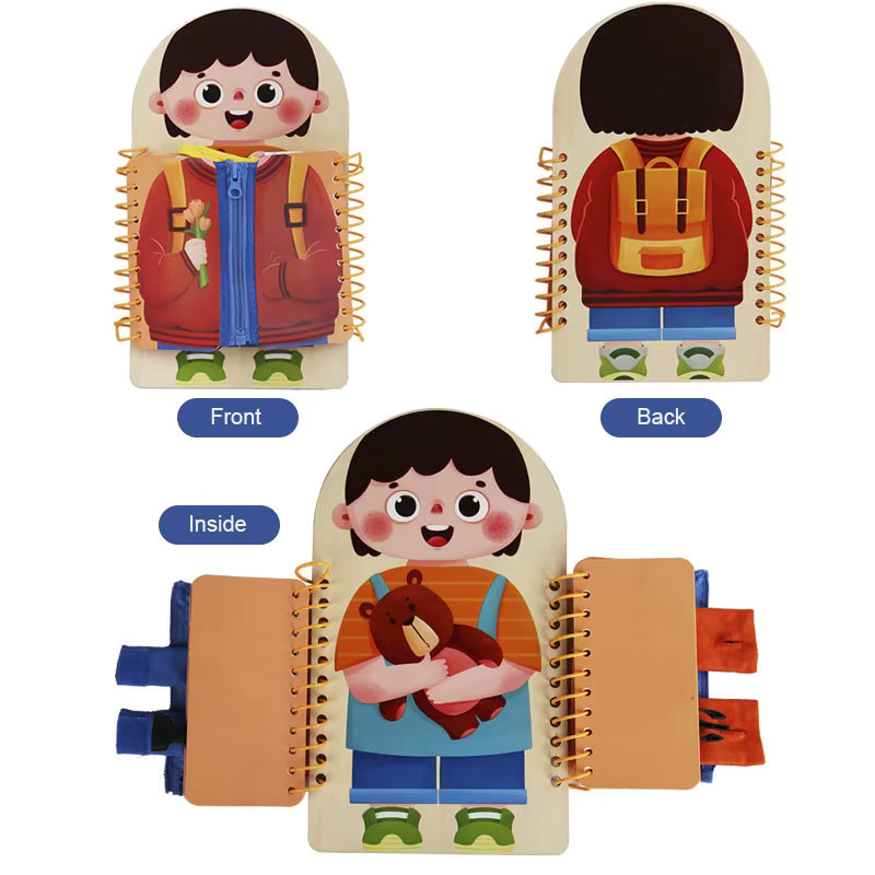 Lee's Sharing Kinder beschäftigt Buch Montessori Spielzeug, Bunt / Mehrfarbig - Bild 2